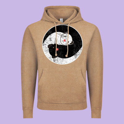 Ferret Harmony Vintage Hoodie Designed By Artisfamous