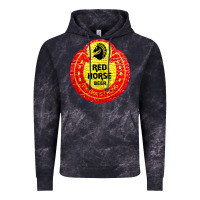 Cloud Black red horse Vintage Hoodie - artisFamous