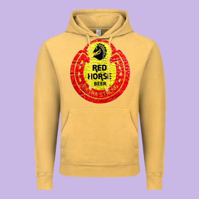 Red Horse Vintage Hoodie Designed By Artisfamous