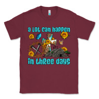 Burgundy easter a lot can happen in three days western sunflowers Classic Tee - Artiststas