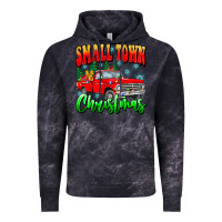 Cloud Black Small town Christmas Vintage Hoodie - CowhideDigitalArt