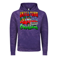 Cloud Purple Small town Christmas Vintage Hoodie - CowhideDigitalArt