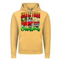 Vintage Mustard Small town Christmas Vintage Hoodie - CowhideDigitalArt