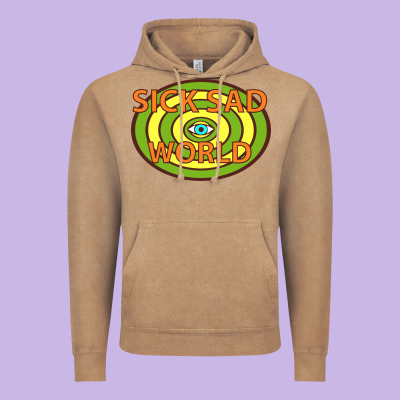 Sick Sad World Vintage Hoodie Designed By Artisfamous