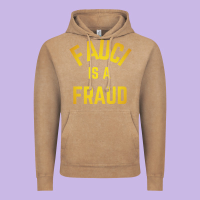 Fauci Is A Fraud Vintage Hoodie Designed By Artisfamous