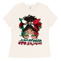 Mexicana Messy Bun Mama Ladies Tee | Teevron