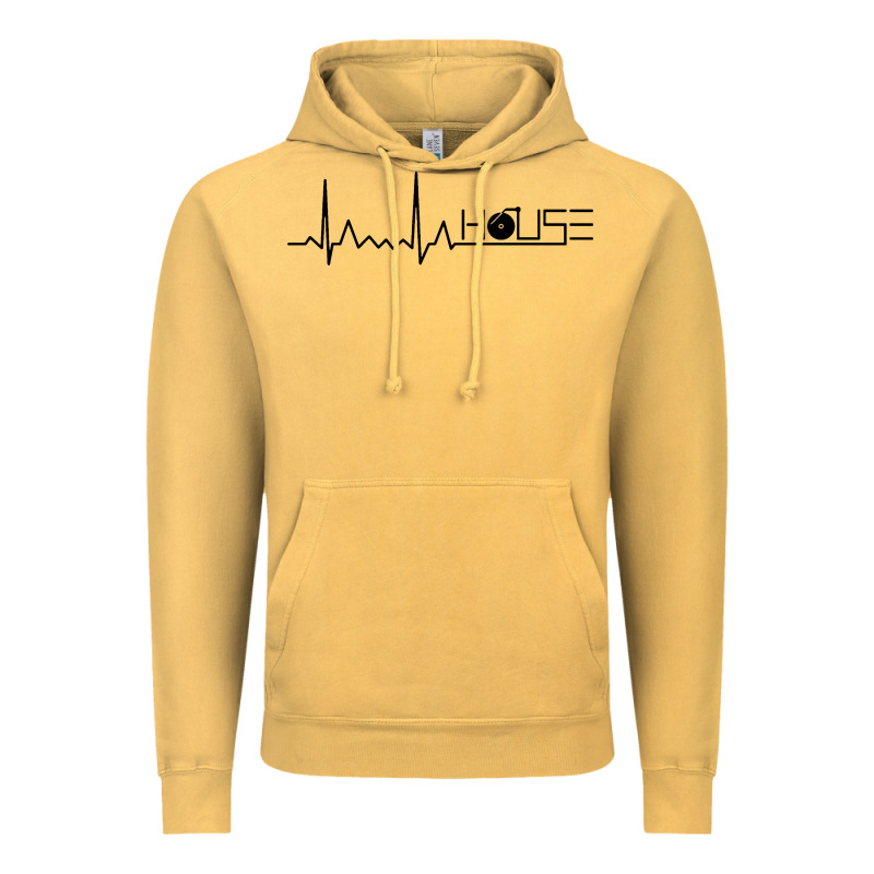 House Music Heartbeat Vintage Hoodie by artisFamous | Teevron