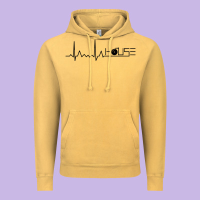 House Music Heartbeat Vintage Hoodie Designed By Artisfamous