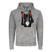 Cloud Rock french bulldog dj style Vintage Hoodie - artisFamous