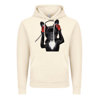 Vintage Artic french bulldog dj style Vintage Hoodie - artisFamous
