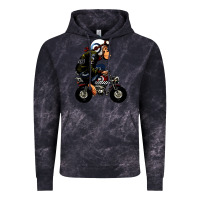 Cloud Black monkey bike cartoon Vintage Hoodie - artisFamous