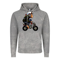 Cloud Rock monkey bike cartoon Vintage Hoodie - artisFamous