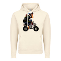 Vintage Artic monkey bike cartoon Vintage Hoodie - artisFamous