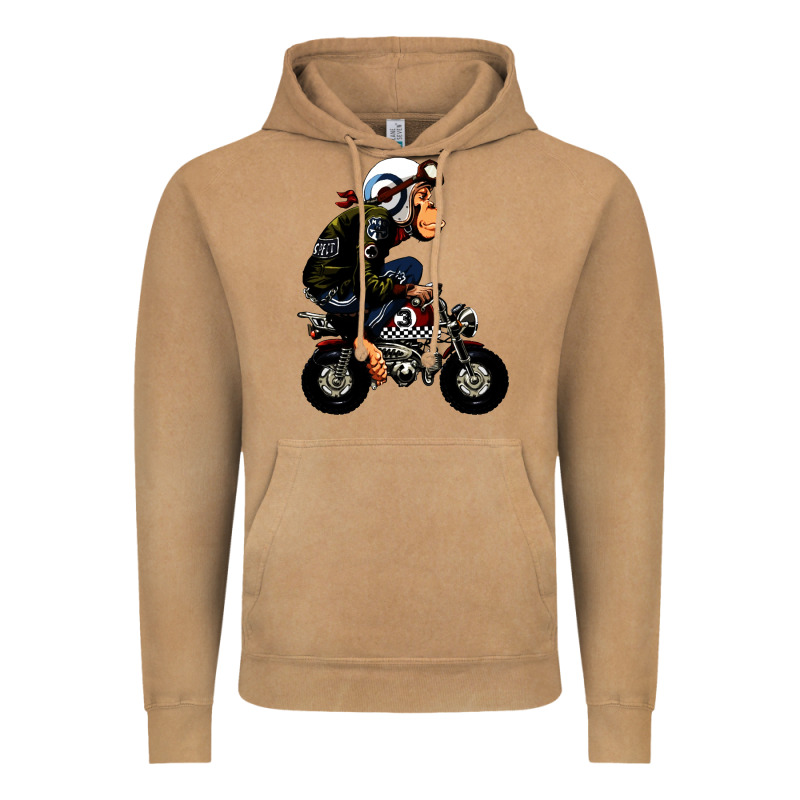 Monkey Bike Cartoon Vintage Hoodie by artisFamous | Teevron
