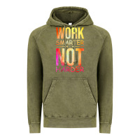 Vintage Olive work smarter not harder Vintage Hoodie - artisFamous