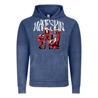 Vintage Denim maneskin rock Vintage Hoodie - artisFamous