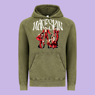 Maneskin Rock Vintage Hoodie Designed By Artisfamous