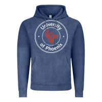 Vintage Denim university of phoenix white red Vintage Hoodie - artisFamous