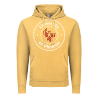 Vintage Mustard university of phoenix white red Vintage Hoodie - artisFamous