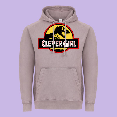 Clever Girl Vintage Hoodie Designed By Artisfamous