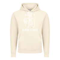 Vintage Artic easily distracted by sloths and dogs funny sloth quote paw print Vintage Hoodie - artisFamous