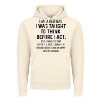 Vintage Artic i am a redhead i was taught to think Vintage Hoodie - artisFamous
