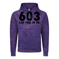 Cloud Purple live free or die 603 tree Vintage Hoodie - artisFamous