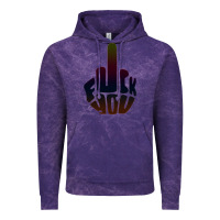 Cloud Purple fuck you middle finger Vintage Hoodie - artisFamous