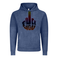 Vintage Denim fuck you middle finger Vintage Hoodie - artisFamous