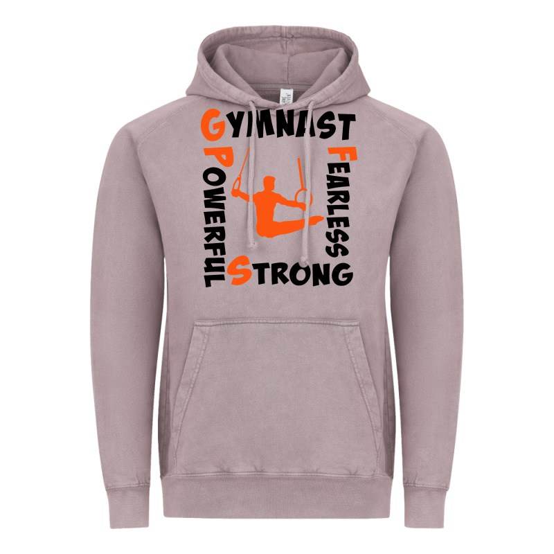Awesome Gymnastics Boy Gymnast Power Strong Vintage Hoodie by artisFamous | Teevron