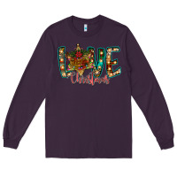 Plum Love Snowman Long Sleeve Tee - CowhideDigitalArt