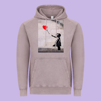 Banksy, Hope Vintage Hoodie Designed By Artisfamous
