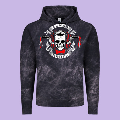 Loner Rebel Vintage Hoodie Designed By Artisfamous