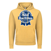 Vintage Mustard pabst blue ribbon Vintage Hoodie - artisFamous