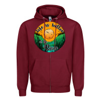 Burgundy life is better at the river Zipper Hoodie - JahusDesignShop