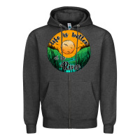 Charcoal Heather life is better at the river Zipper Hoodie - JahusDesignShop
