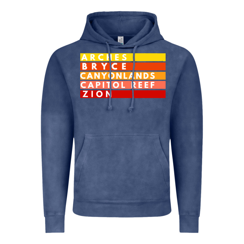 Utah National Parks Utah S Mighty Five Souvenir Nps Moab Vintage Hoodie by artisFamous | Teevron
