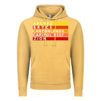 Vintage Mustard utah national parks utah s mighty five souvenir nps moab Vintage Hoodie - artisFamous