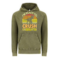 Vintage Olive i'm ready to crush kindergarten dinosaur back to school kids t shirt Vintage Hoodie - artisFamous