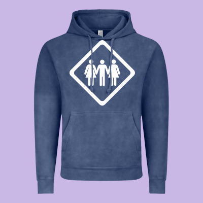 Threesome Vintage Hoodie Designed By Artisfamous