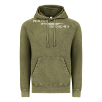 Vintage Olive proudly unpoisoned Vintage Hoodie - artisFamous
