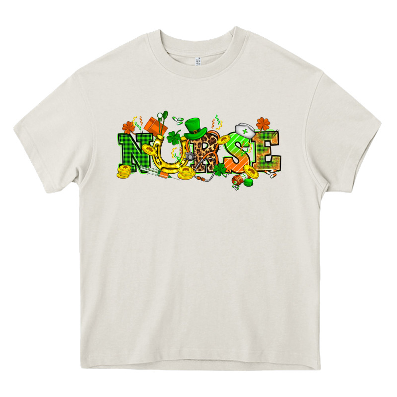 St. Patricks Day Nurse Heavy Core Tee by HowdyJamesFarm | Teevron
