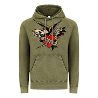 Vintage Olive sailor jerry tattoo art military mermaid Vintage Hoodie - artisFamous