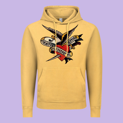 Sailor Jerry Tattoo Art Military Mermaid Vintage Hoodie Designed By Artisfamous