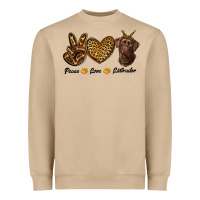 Mushroom peace love labrador Heavyweight Sweatshirt - RanaPortraitStore