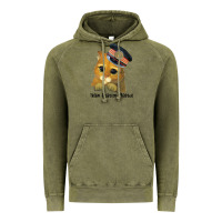 Vintage Olive cat tama train station master Vintage Hoodie - artisFamous