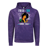 Cloud Purple juneteenth free ish since 1865 black Vintage Hoodie - artisFamous