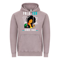 Vintage Zinc juneteenth free ish since 1865 black Vintage Hoodie - artisFamous