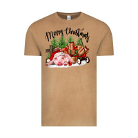 Vintage Camel merry christmas pig Vintage Tee - FaDigitalArtStudio