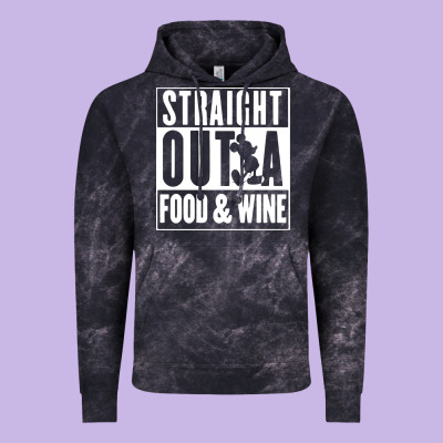 Straight Out A Food And Wine Vintage Hoodie Designed By Artisfamous